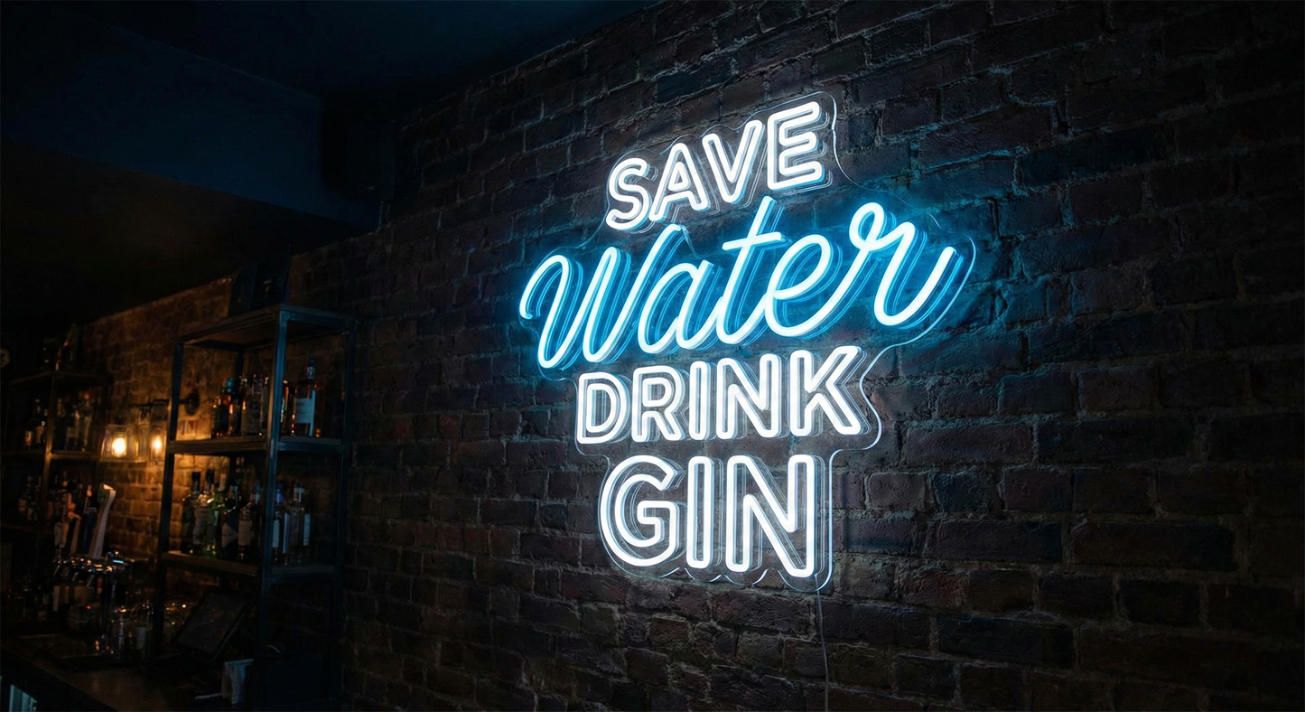 SAVE WATER DRINK GIN